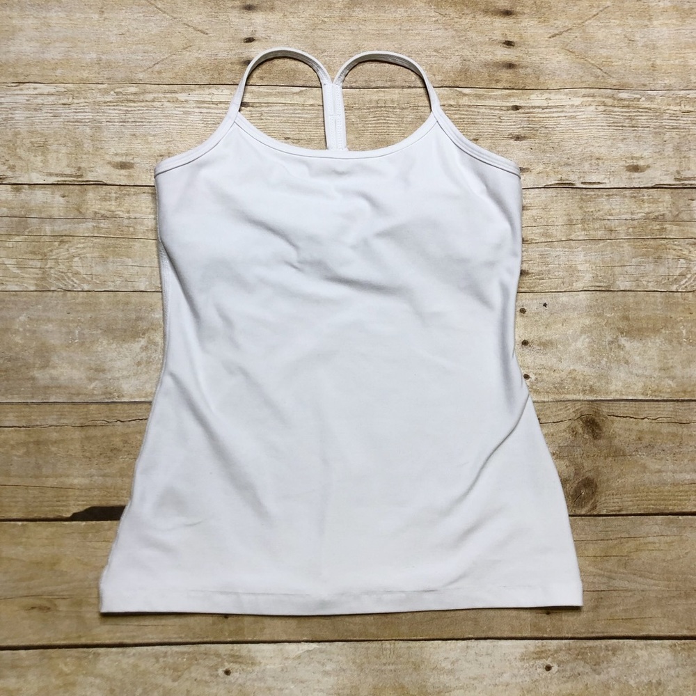 COPY - Beyond Yoga Slim Racerback Tank Top Cloud White